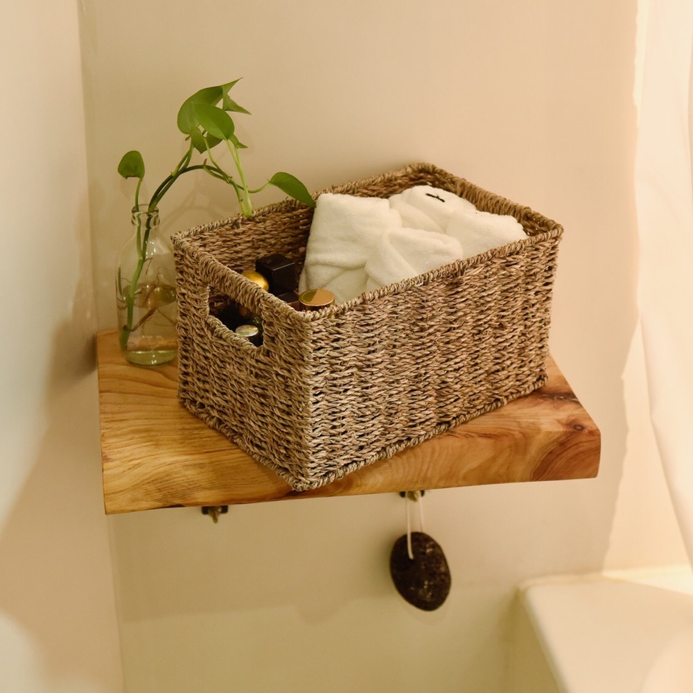 StorageWorks Seagrass Handwoven Basket